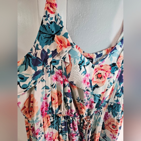 Torrid Floral Ruffle Maxi Dress Size 2 - Picture 3 of 8